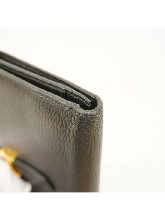 Bearn wallet | Hermès USA Hermes Wallet Bearn Souffle Chevre Misor Black Gold
